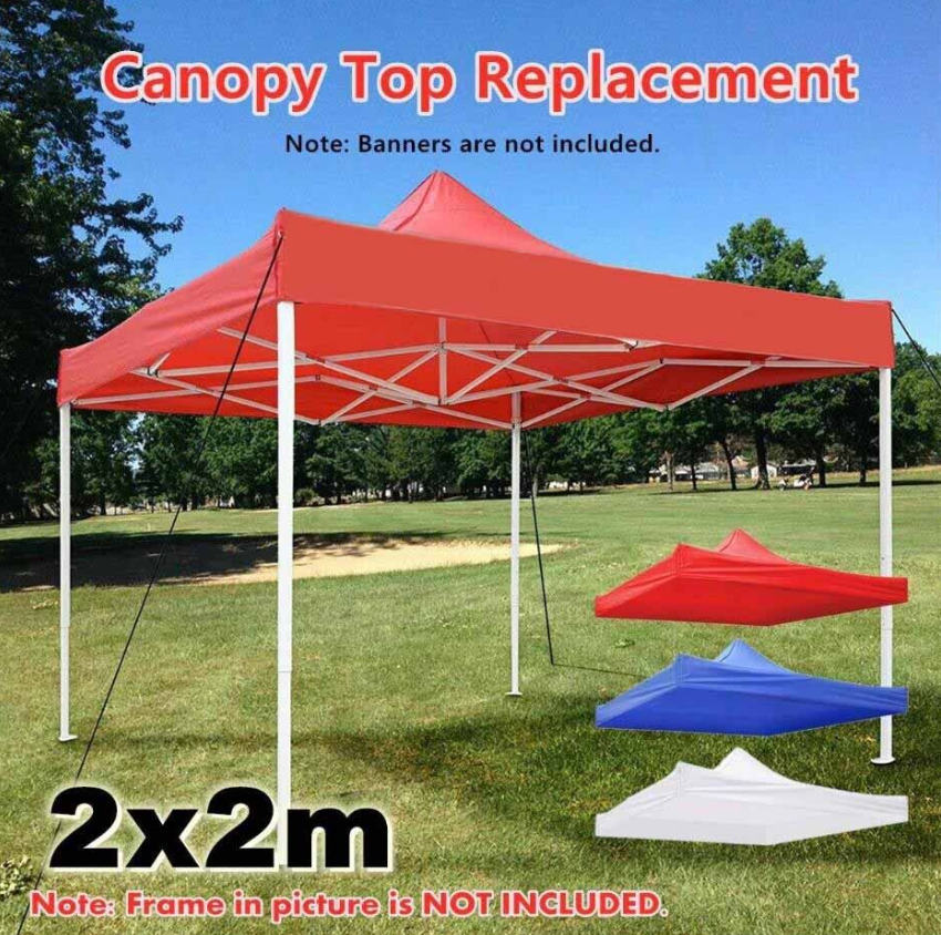 Garden BBQ Gazebo Top Cover Roof Replacement Fabric Cloth Tent Canopy 2x2m 3x3m