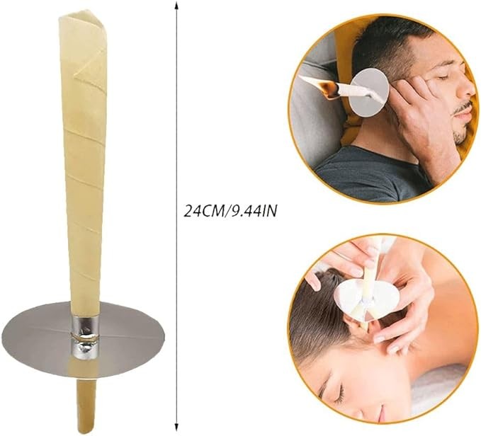 Beeswax Ear Candles Wax Removal，1 Ear Cleaning Tool Set Simple Cleaner Easy to use
